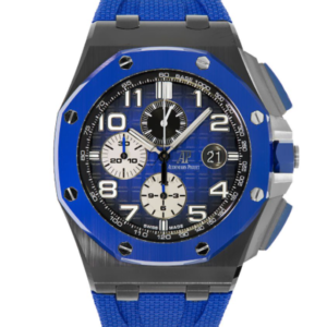 AUDEMARS PIGUET ROYAL OAK OFFSHORE BLUE CERAMICS AUTOMATIC MENS WATCH